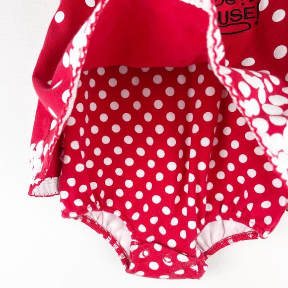 Disney Parks Minnie Mouse Dress One Piece Size 12 Months - Picture 8 of 11